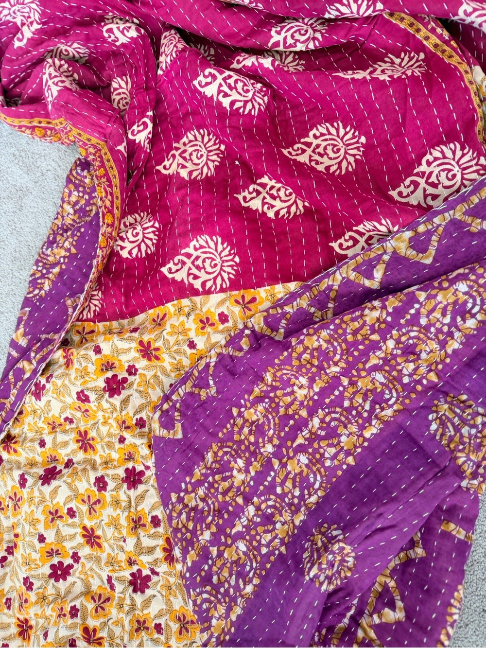 Handmade Kantha Blanket - Picture 4 of 5